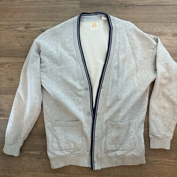Levi's® Mens Vintage 90s Athletics Style Gold Tab™ Premium Off Court Cardigan - Picture 3 of 9